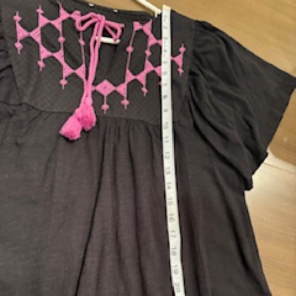 Black Boho Top - Picture 5 of 8